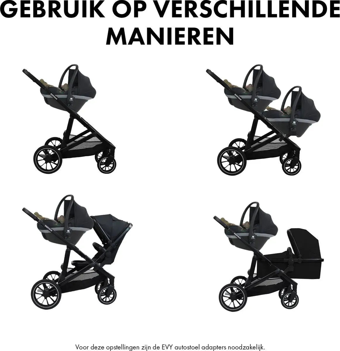 Deryan Evy autostoel Adapter voor Maxi Cosi /Cybex/Nuna