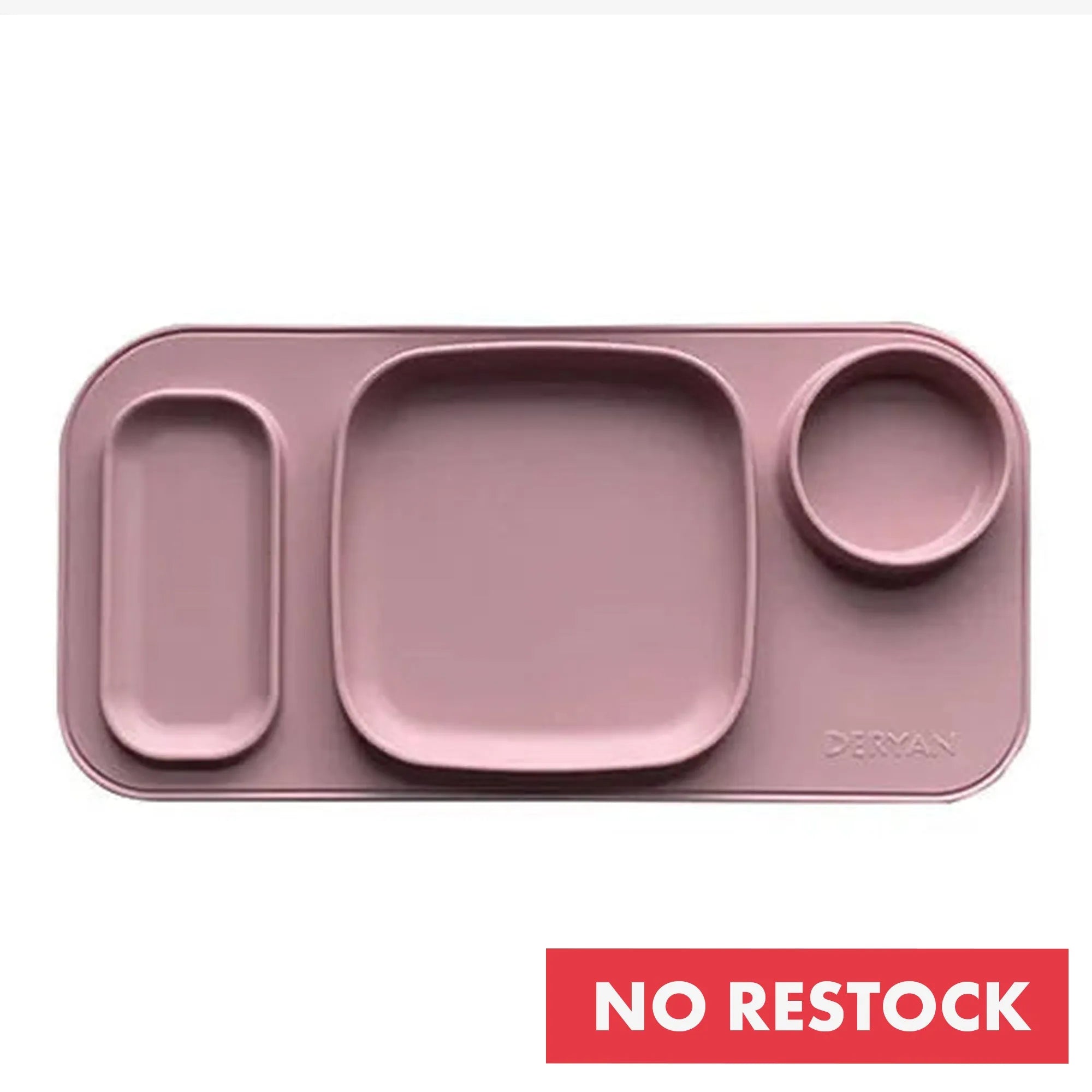 Anti-slip silicone kinder placemat Roze