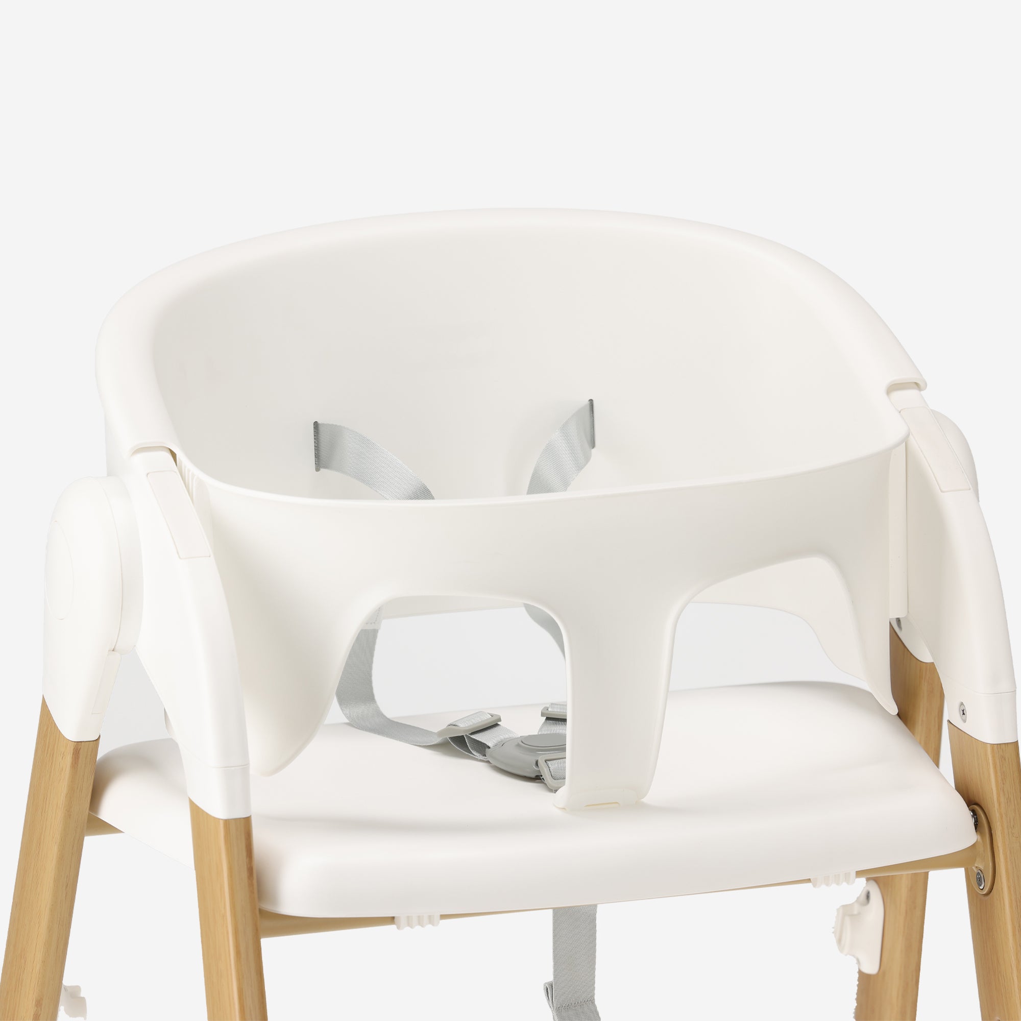 Luxe Kinderstoel Wit / Hout