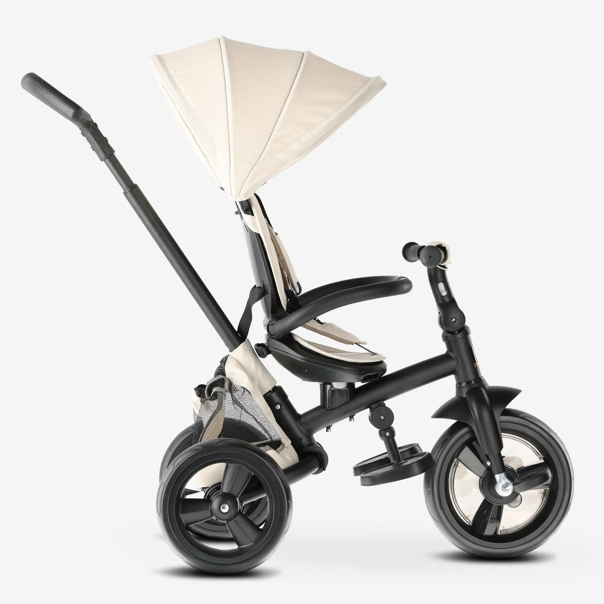 Explorer Luxe Tricycle - Foldable with basket cream