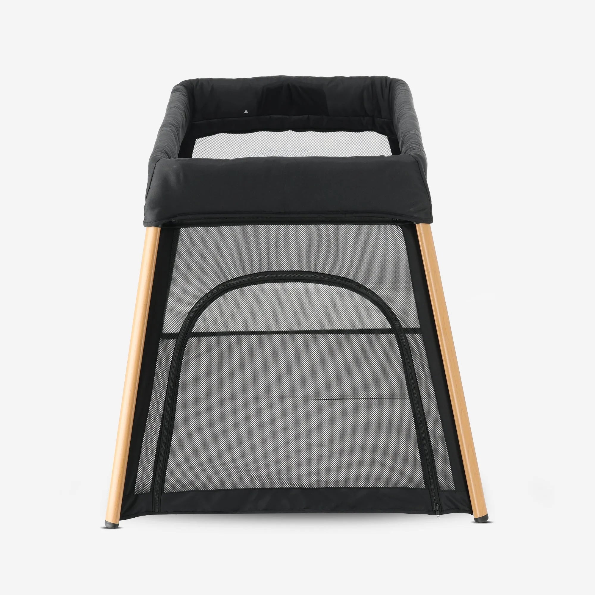 2-in-1 Campingbed en Kinderbox - Inclusief bodemverhoger - Houtlook