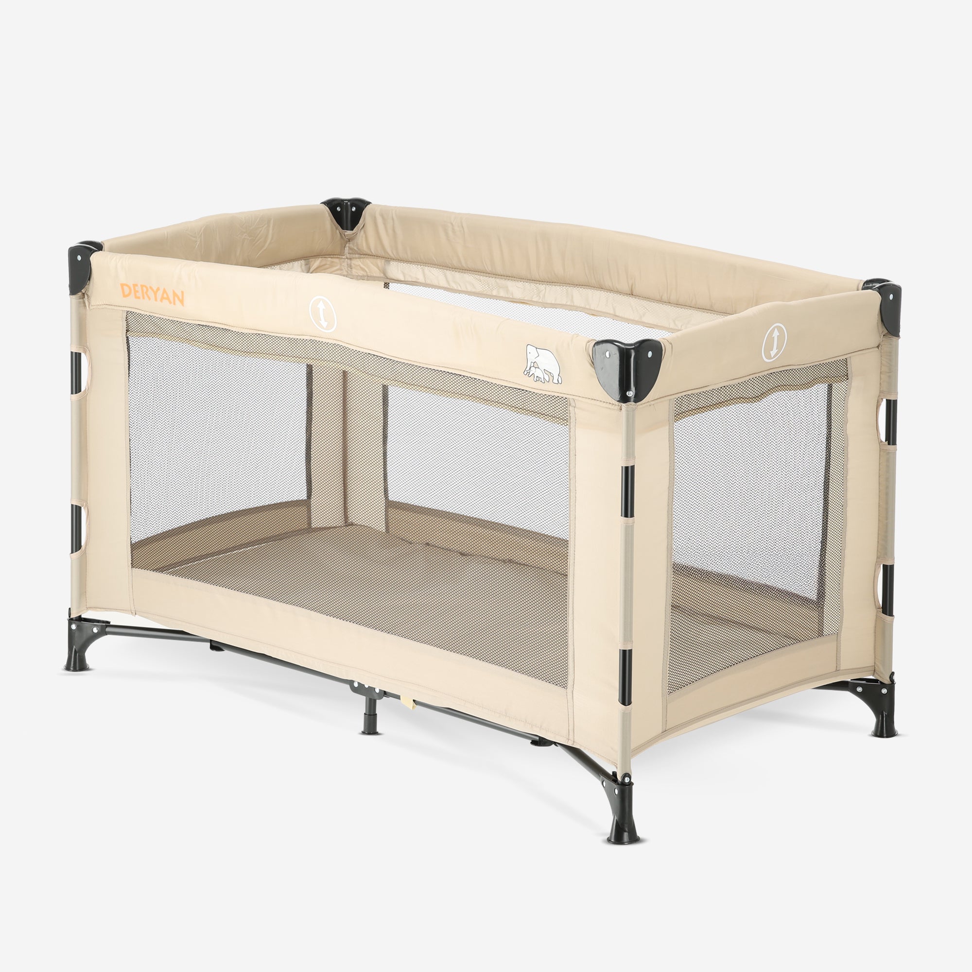 Cama de camping de lujo Crema