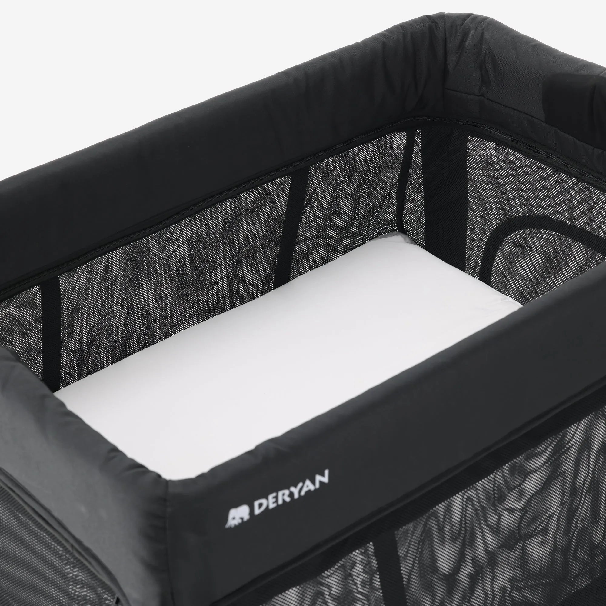 2-in-1 Campingbed en Kinderbox - Inclusief bodemverhoger - Houtlook