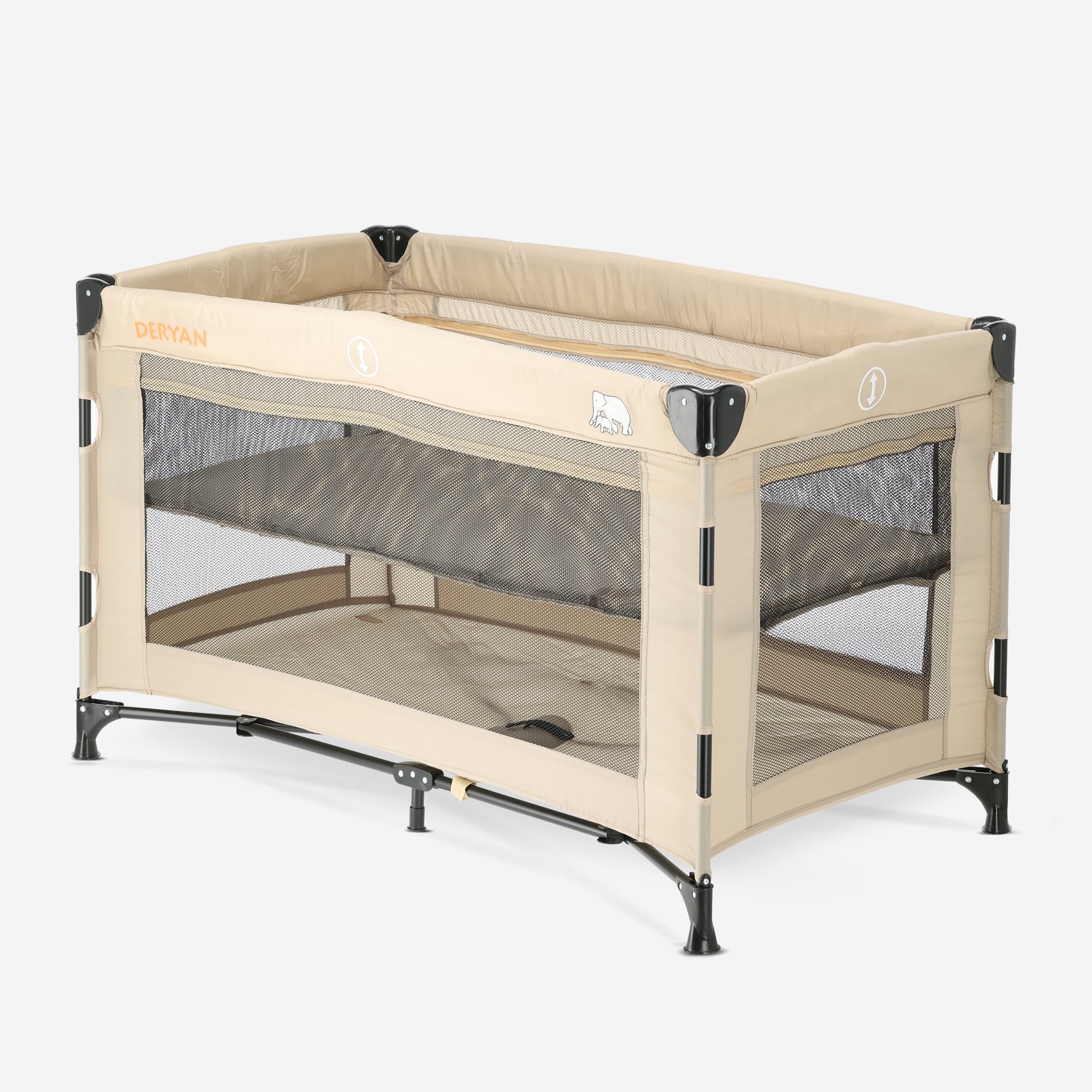 Cama de camping de lujo Crema