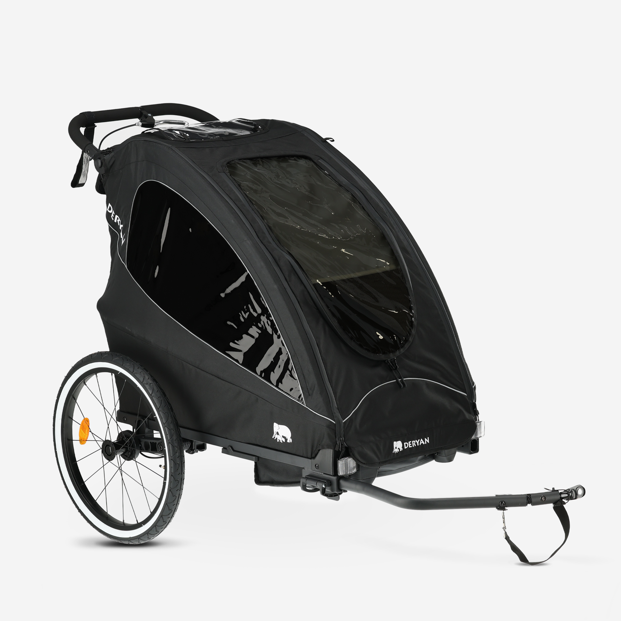 Luxury Bicycle Trailer - bike trailer and stroller and running stroller - 1 person