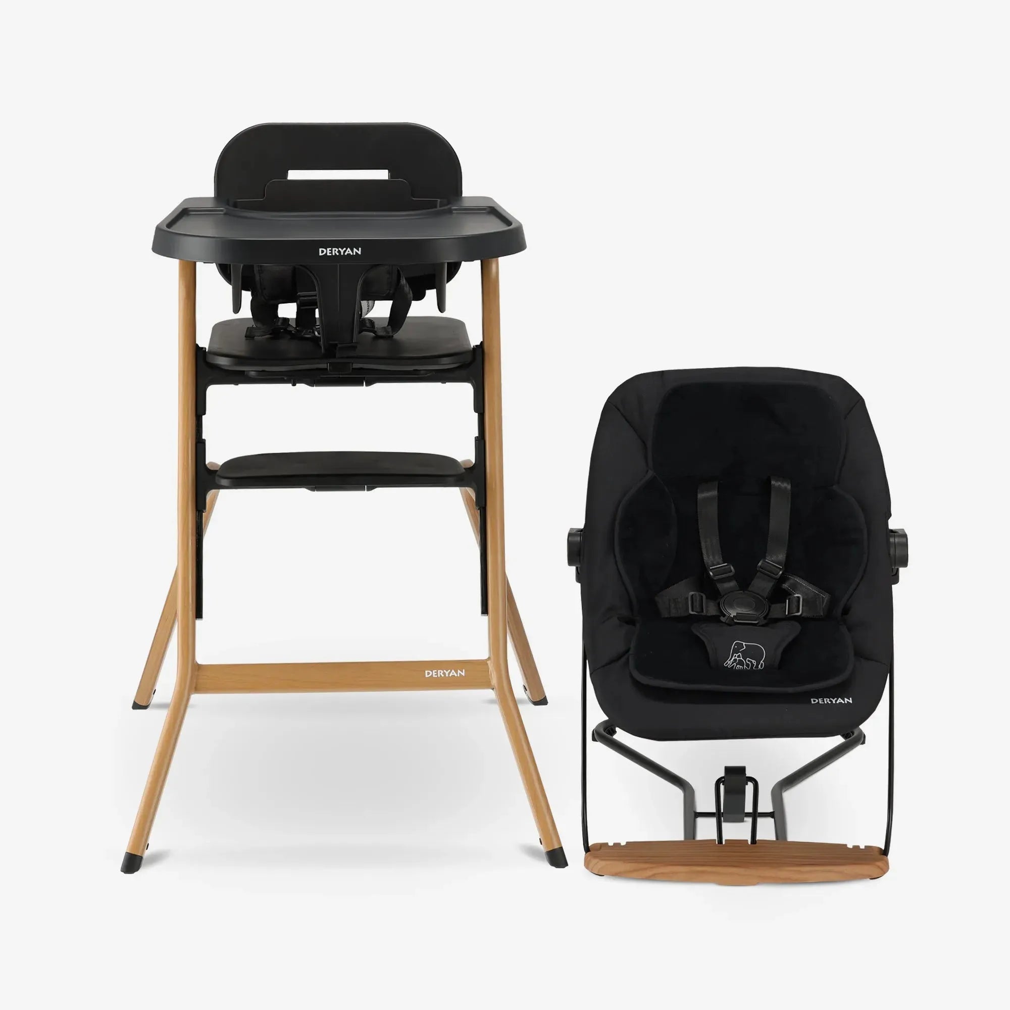 Curve High Chair Set Complete - Includes bouncer chair