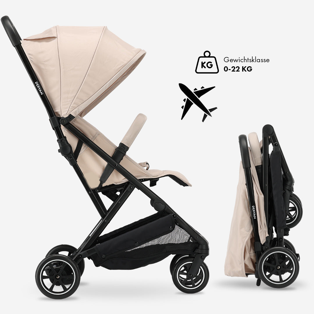 Luxe Easy Lichtgewicht Buggy - Taupe