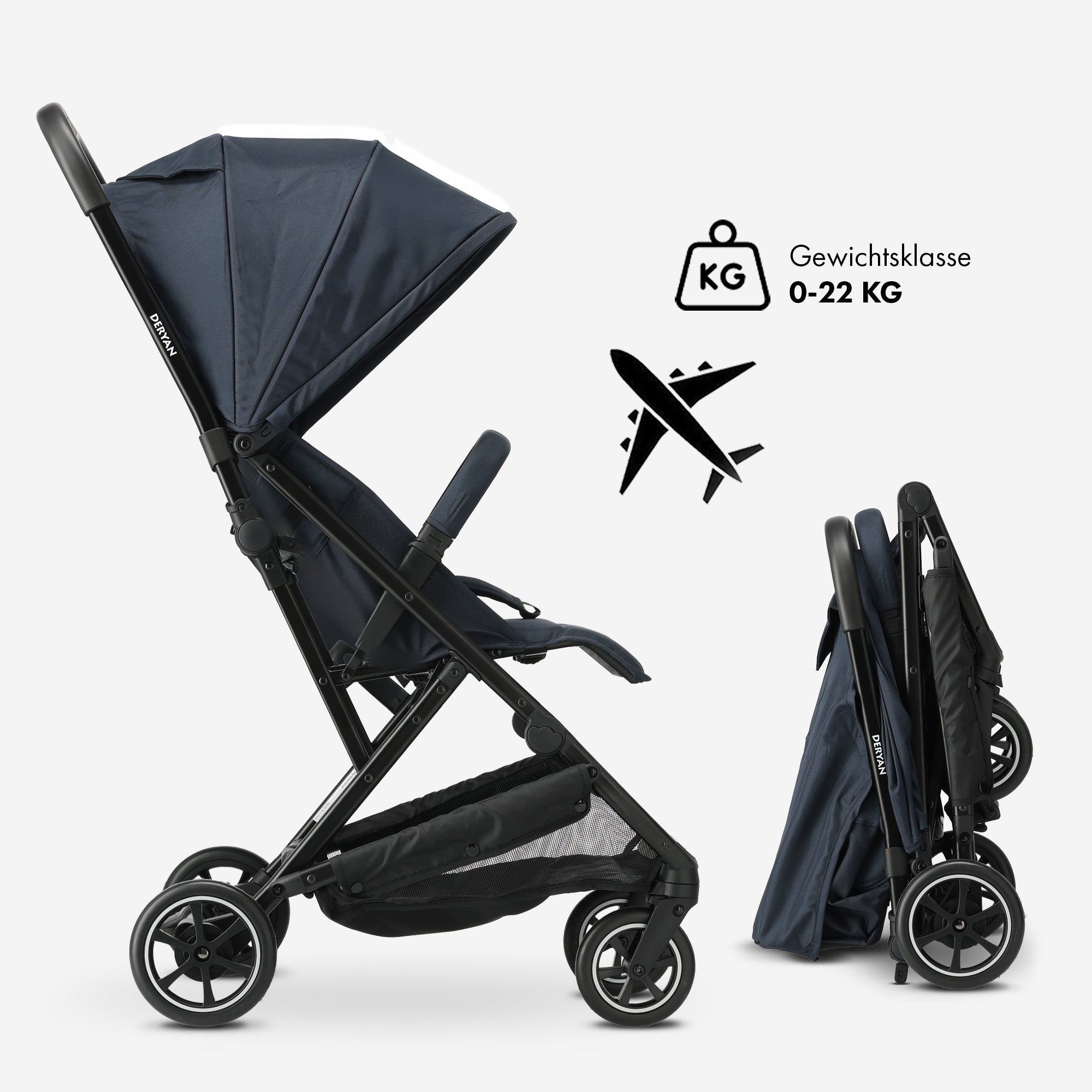 Luxe Easy Lichtgewicht Buggy - Blauw