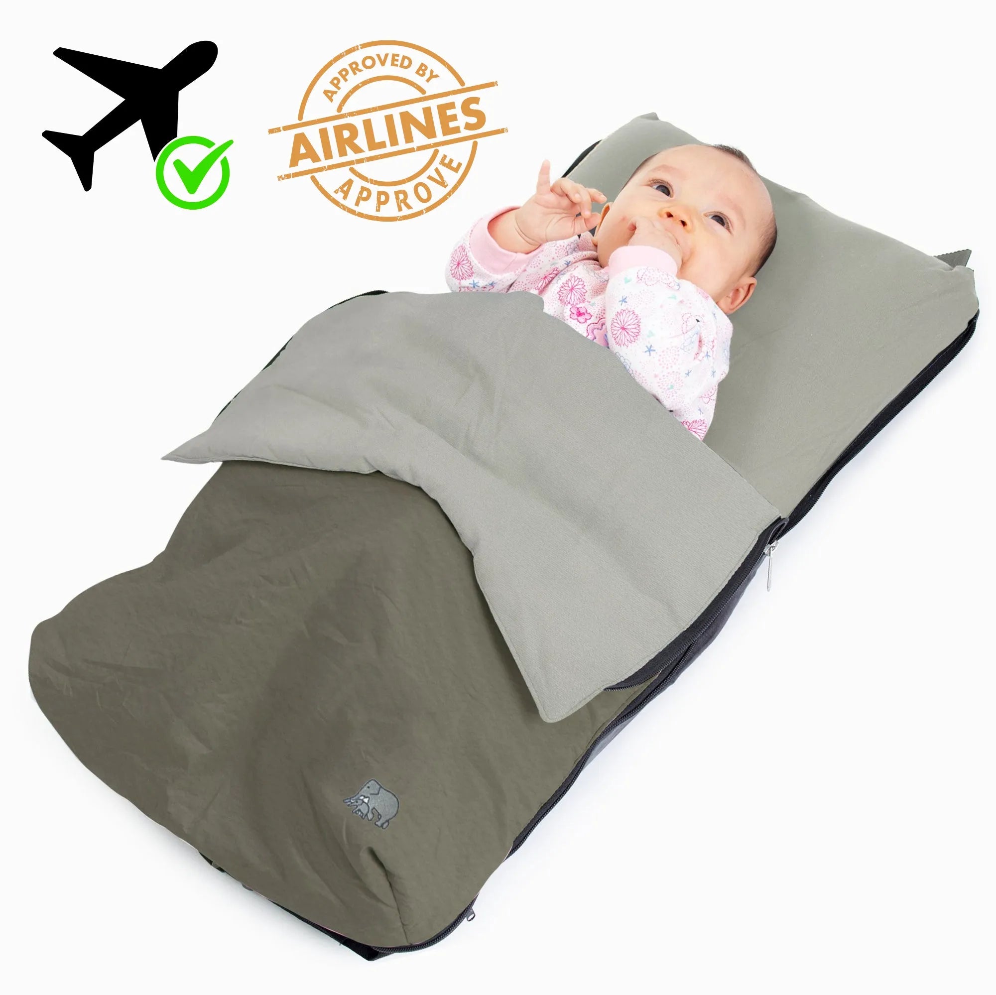 AirTraveller Airplane Cot - Brown