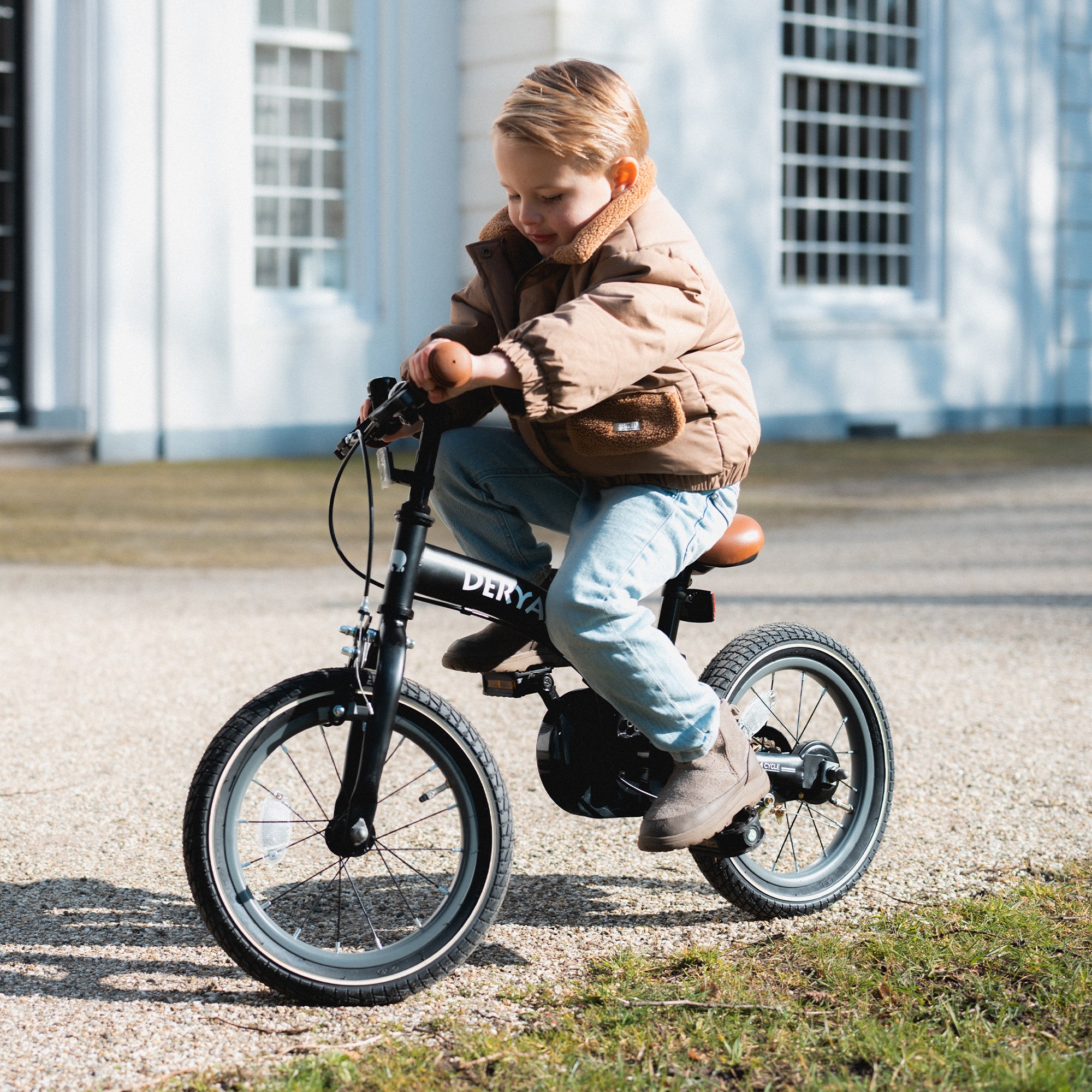 Luxury Children's bike 12 inch - 3 in 1 - balance bike Black